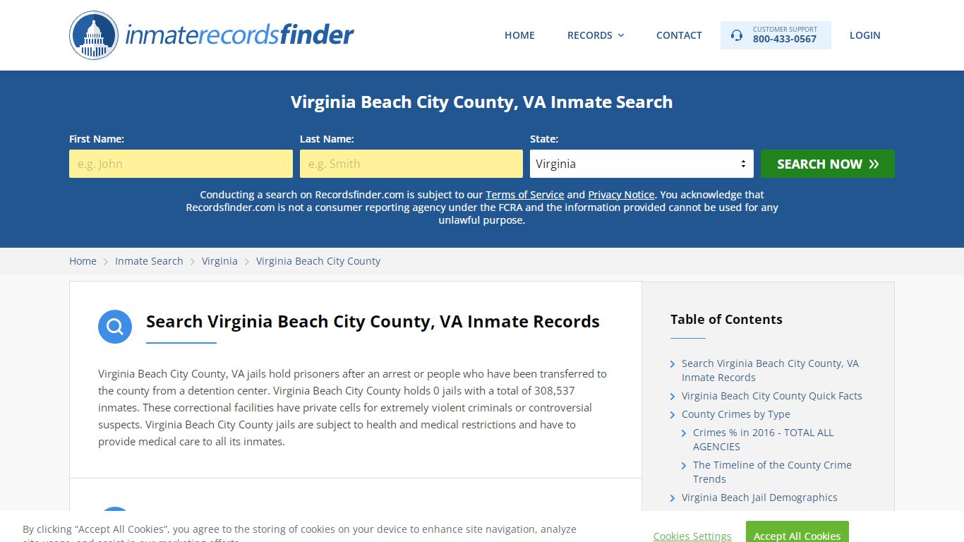 Virginia Beach City County, VA Inmate Lookup & Jail ...