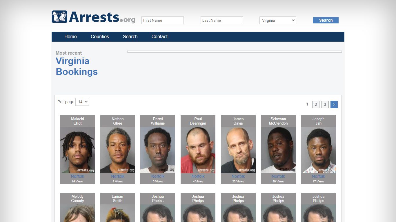 Virginia Arrests and Inmate Search